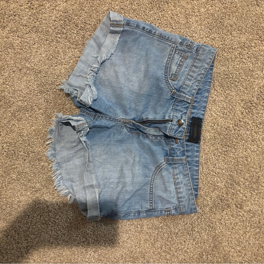 Casual Light Blue Jean Shorts for Women